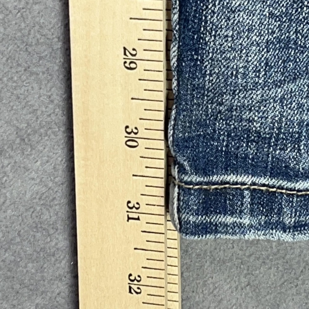 Victorious Moto Zip Panel Jeans‎ Men's 34 Blue Stretch Denim - Picture 11 of 13